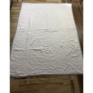 Stewart House Collection by Fieldcrest Twin Blanket Gray Textured Made USA 64x86